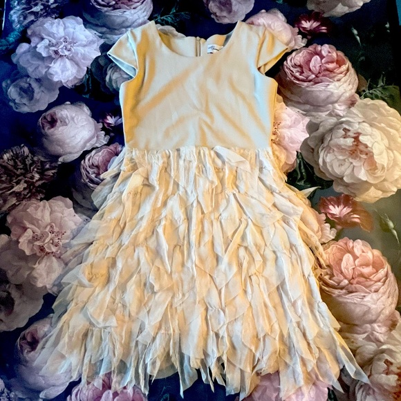 Jouvana London beige feathered dress (8) - Picture 10 of 16